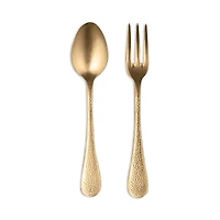 Mepra 2 Piece Bright Gold Serving Set