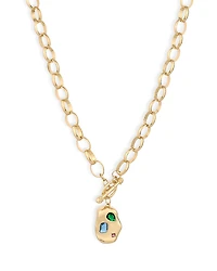 Ettika Rainbow Nugget Pendant Necklace, 18