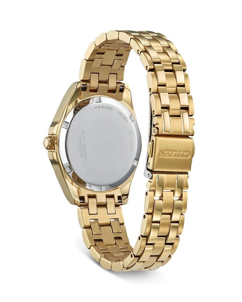Eco Classic Gold Tone Stainless Steel Watch, 33.5mm
