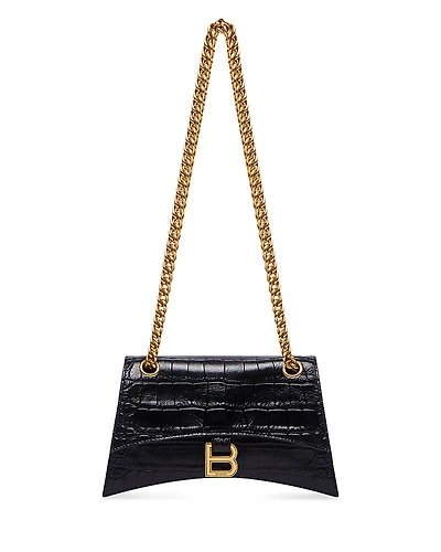 Balenciaga Crush Mini Chain Bag Crocodile Embossed