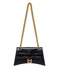 Balenciaga Crush Mini Chain Bag Crocodile Embossed