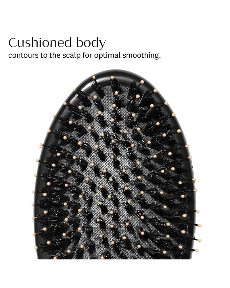Polish & Shine Premium Faux Boar & Nylon Oval Hairbrush