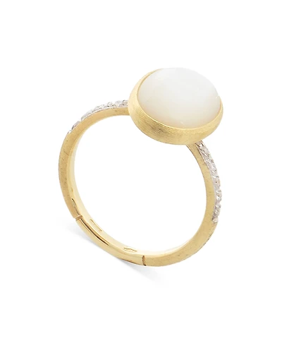Marco Bicego 18K Yellow Gold Siviglia Mother of Pearl & Diamond Ring