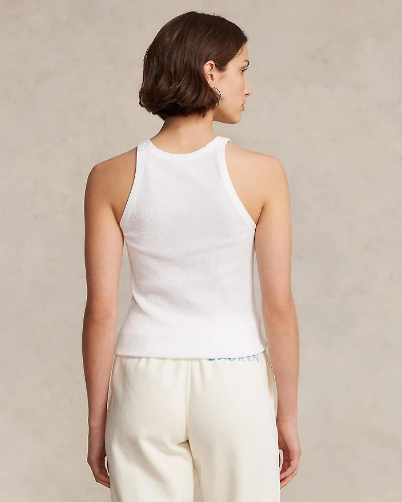 Cotton Sleeveless Ribbed Tank Top
