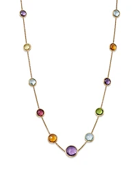 Marco Bicego 18K Yellow Gold Jaipur Multi Gemstone Necklace, 18 + 1.5 extender