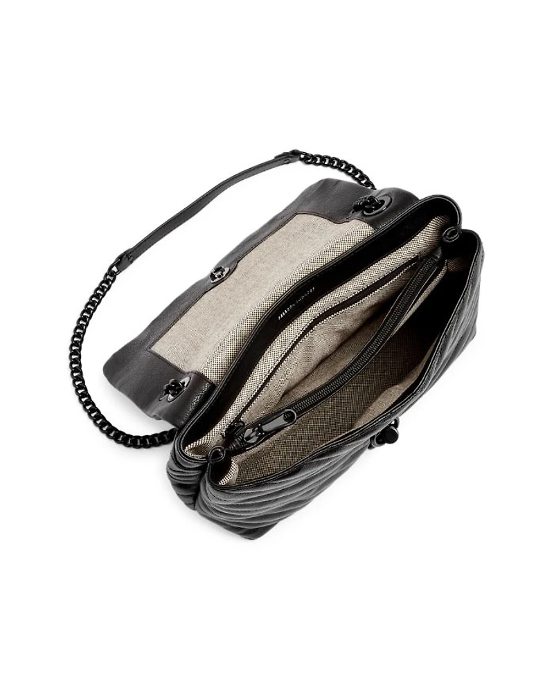 Edie Quilted Leather Crossbody