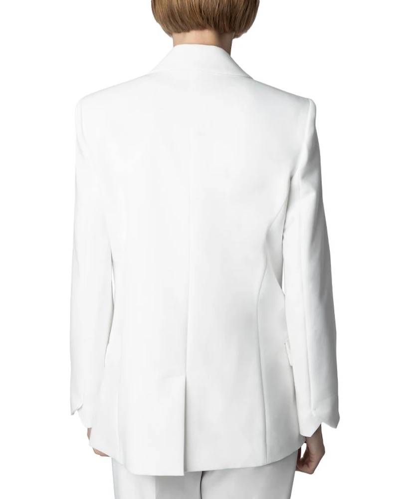 Visit Rhinestone Lapel Blazer