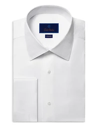 Trim Fit Horizontal Rib Formal Shirt