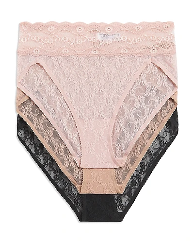 b. tempt'd by Wacoal Lace Kiss High Leg Panties, Pack of 3