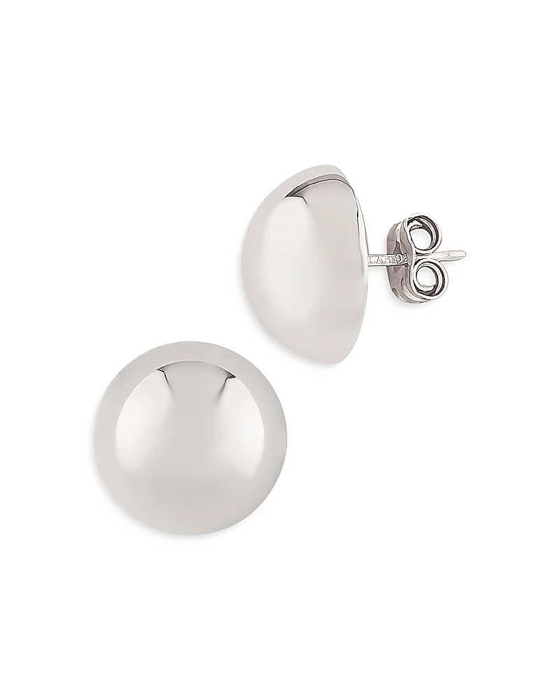 Bloomingdale's Fine Collection Sterling Silver Button Stud Earrings