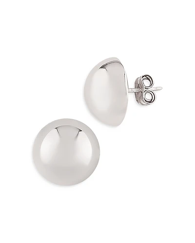Bloomingdale's Fine Collection Sterling Silver Button Stud Earrings
