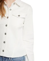 Frayed Hem Denim Jacket