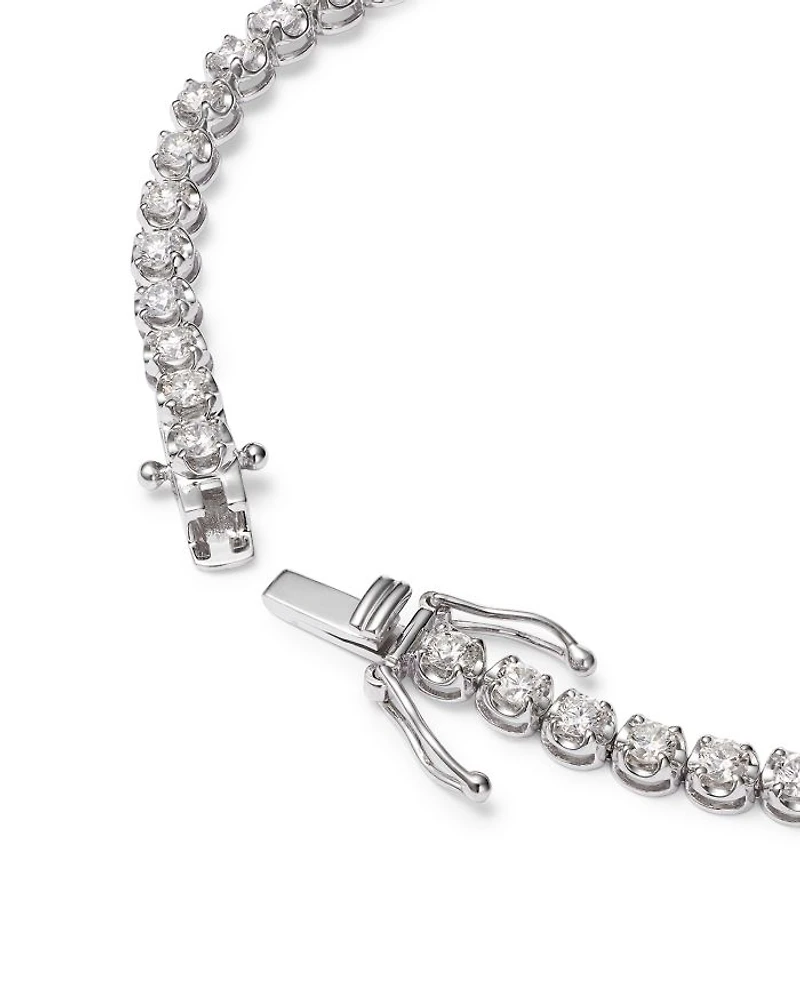 Certified Colorless Diamond Tennis Bracelet Collection 14K White Gold, 2.0-10.0 tcw