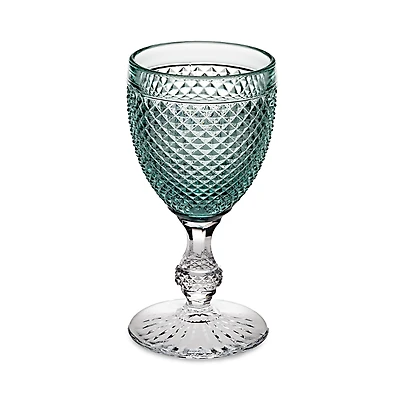 Vista Alegre Bicos Bicolor Goblet with Mint Top, Set of 4