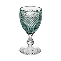 Vista Alegre Bicos Bicolor Goblet with Mint Top, Set of 4