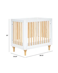 Lolly 4 in 1 Convertible Mini Crib and Twin Bed with Toddler Bed Conversion Kit