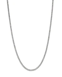Diamond Classic Tennis Necklaces 14K White Gold, 3.0-7.0 tcw