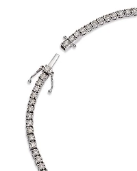 Diamond Classic Tennis Necklaces 14K White Gold, 3.0-7.0 tcw
