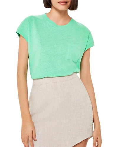 Ember Linen Mix Pocket Tee