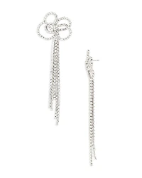 Kenneth Jay Lane Crystal Bow Statement Earrings