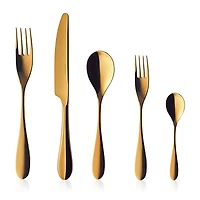 Degrenne Paris Onde Gold 5-Piece Place Setting