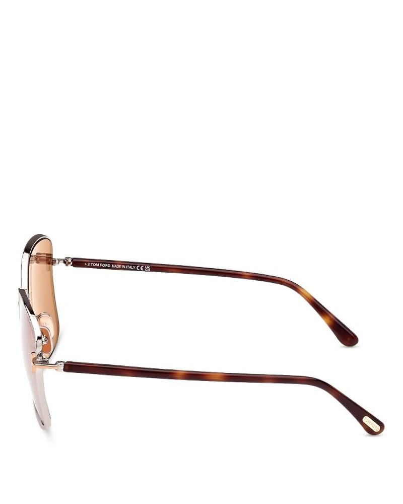 Fern Square Sunglasses, 57mm