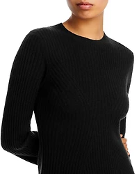 Contour Ribbed Cashmere Mini Dress - Exclusive