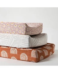 Quilted Changing Pad Cover GOTS Certified Organic Muslin Cotton