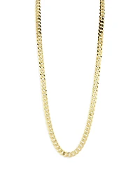 Milanesi And Co 18K Gold Plated Sterling Silver Curb Chain Necklace 7mm, 24