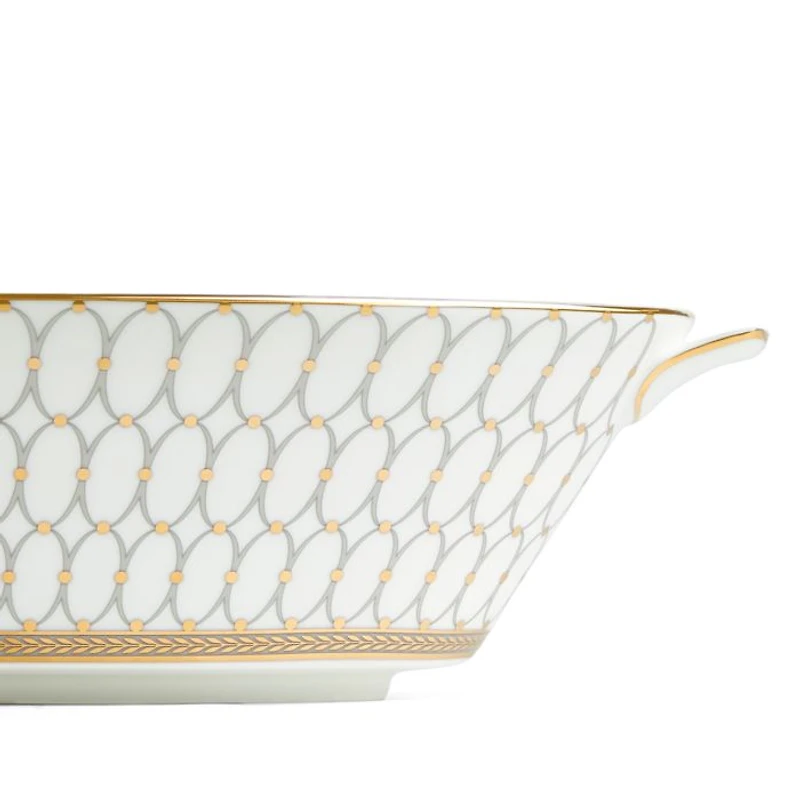 Renaissance Grey Open Oval Vegetable Dish