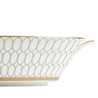 Renaissance Grey Open Oval Vegetable Dish