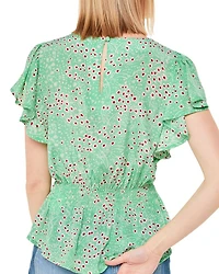 Daisy Meadow Frill Sleeve Top