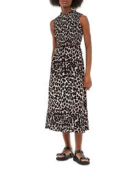 Whistles Heidi Leopard Spot Midi Dress