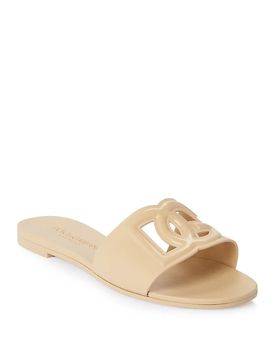 Dolce & Gabbana Women's Logo Pool Slide Sandals