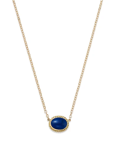 Bloomingdale's Fine Collection Blue Lapis Pendant Necklace