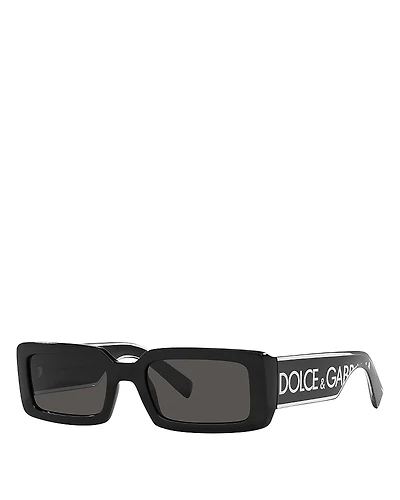 Dolce & Gabbana Rectangle Sunglasses, 53mm