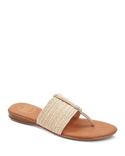 Andre Assous Women's Nice Woven Slip On Thong Sandals