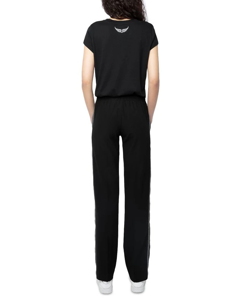 Pomy Crepe Drawstring Pants