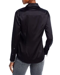 Silk-Blend Victoria Blouse