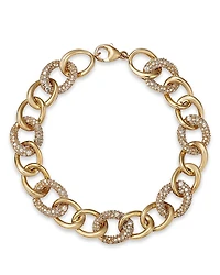 Bloomingdale's Fine Collection Diamond Pave Link Chain Bracelet