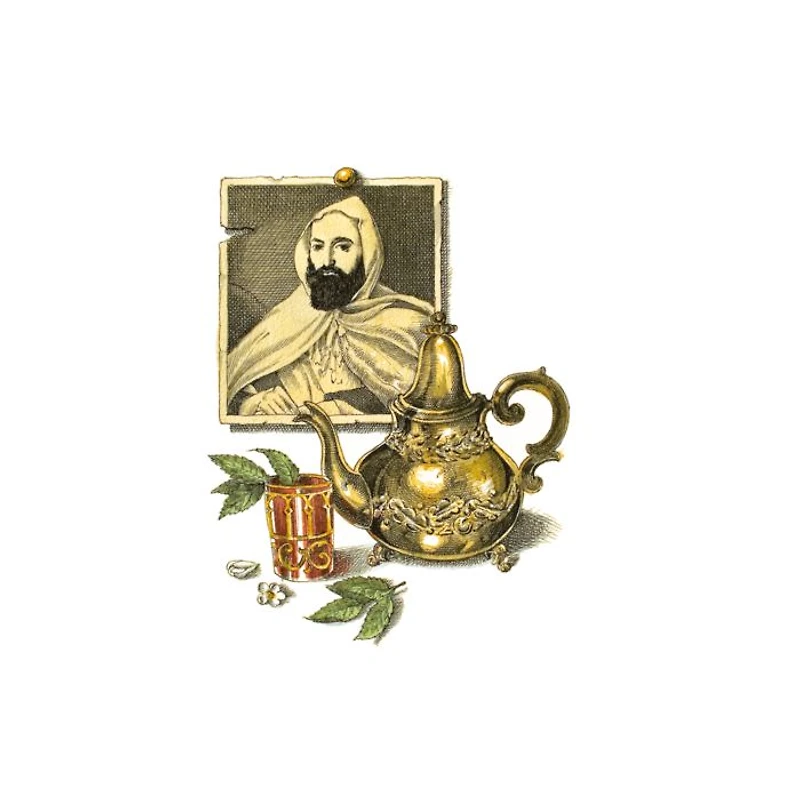 Abd El Kader Scented Wax Cameos, Moroccan Mint Tea, Set of 4