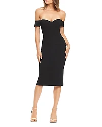 Dress the Population Bailey Off-the-Shoulder Sheath