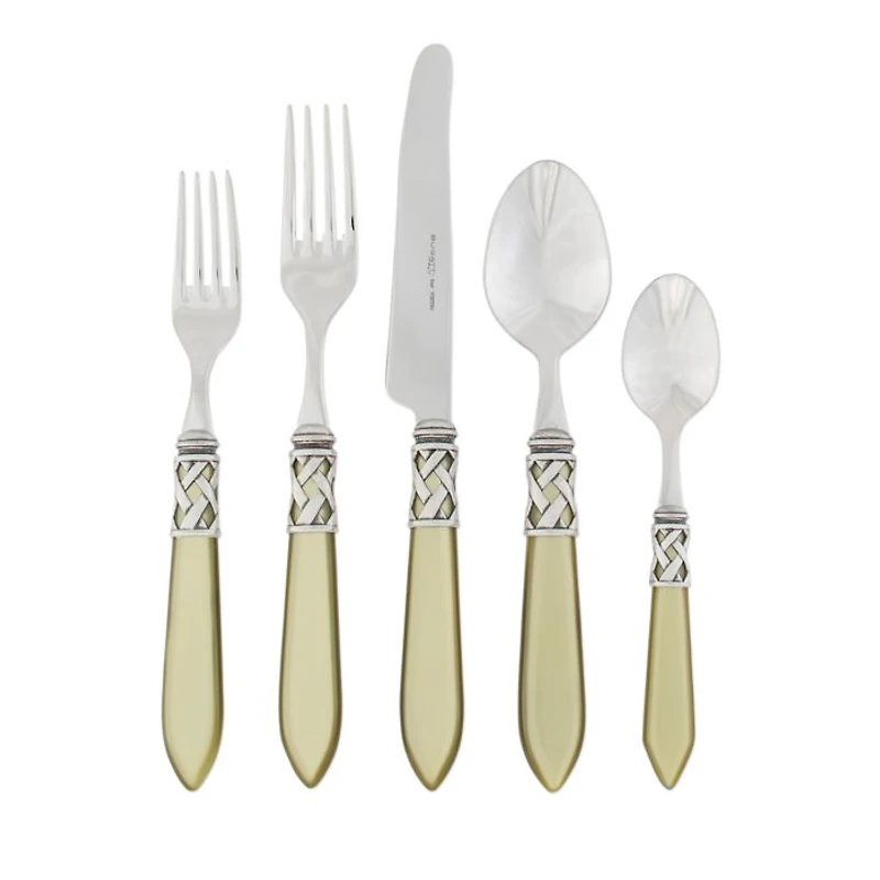 Aladdin Antique White 20 Piece Flatware Set