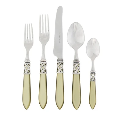 Aladdin Antique White 20 Piece Flatware Set