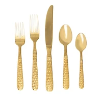Martellato Gold Tone 20-Piece Flatware Set