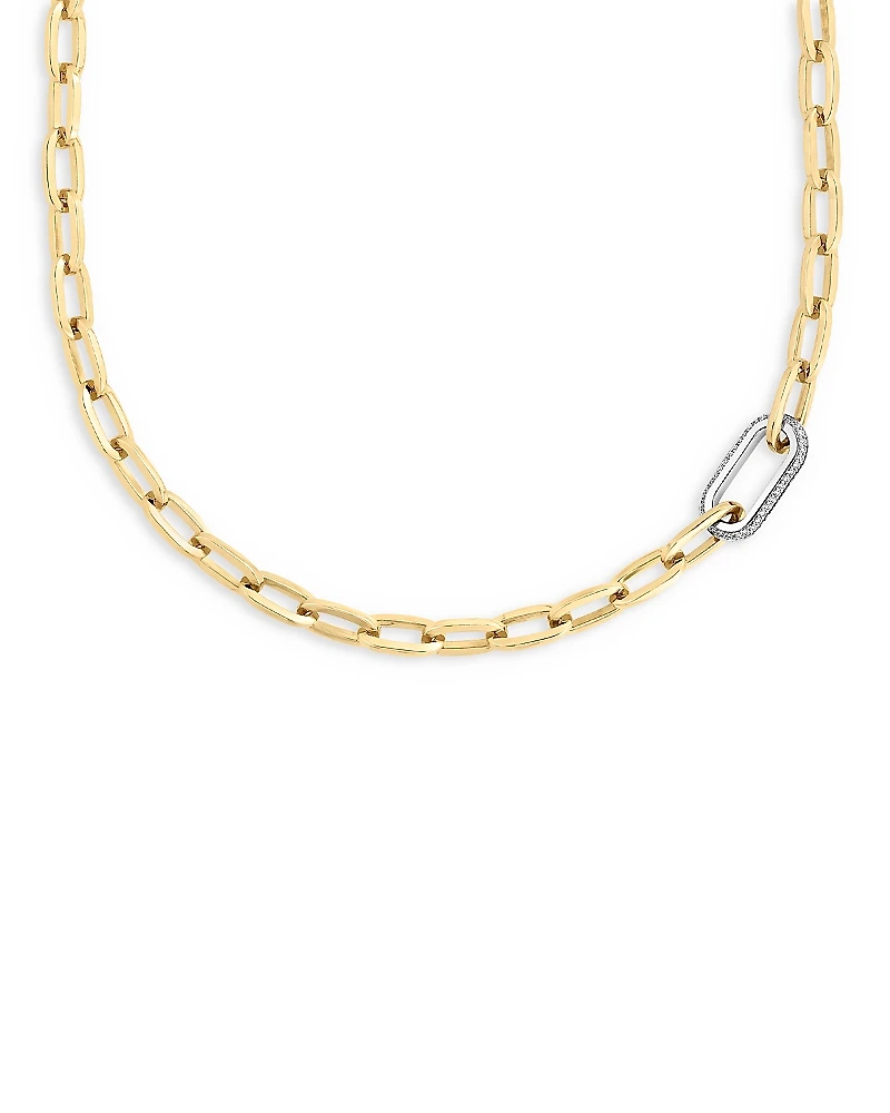 Roberto Coin 18K Yellow Gold Diamond (0.78 tcw) Oro Classic Necklace, 18