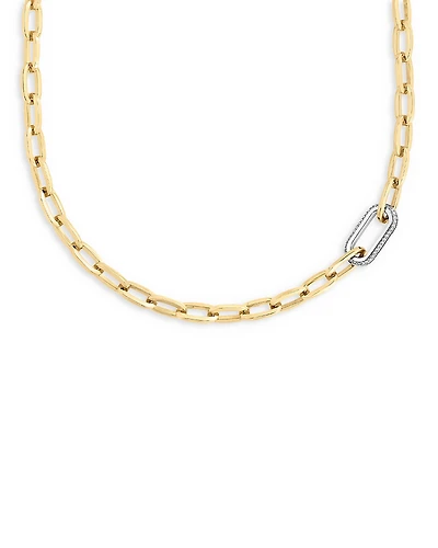 Roberto Coin 18K Yellow Gold Diamond (0.78 tcw) Oro Classic Necklace, 18