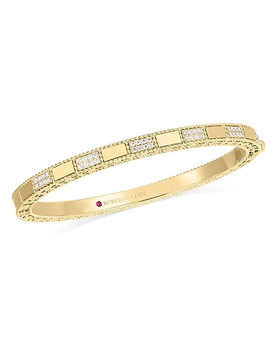 Roberto Coin 18K Yellow Gold Mosaic Diamond Bangle Bracelet, 0.4 tcw