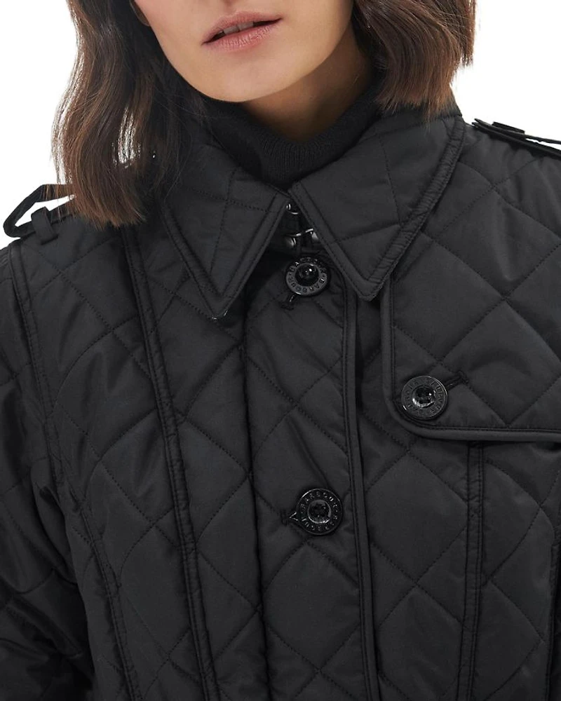 Tummel Box Quilt Trench Jacket
