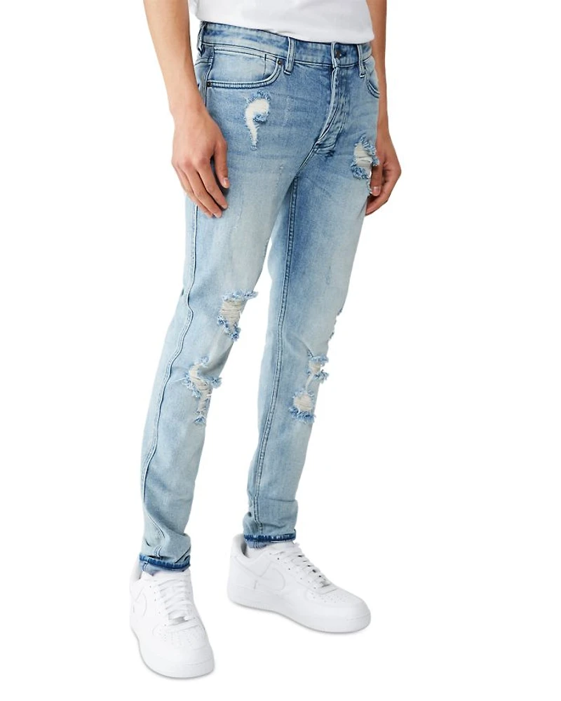 Van Winkle Skinny Jeans Trashed Dreams Blue